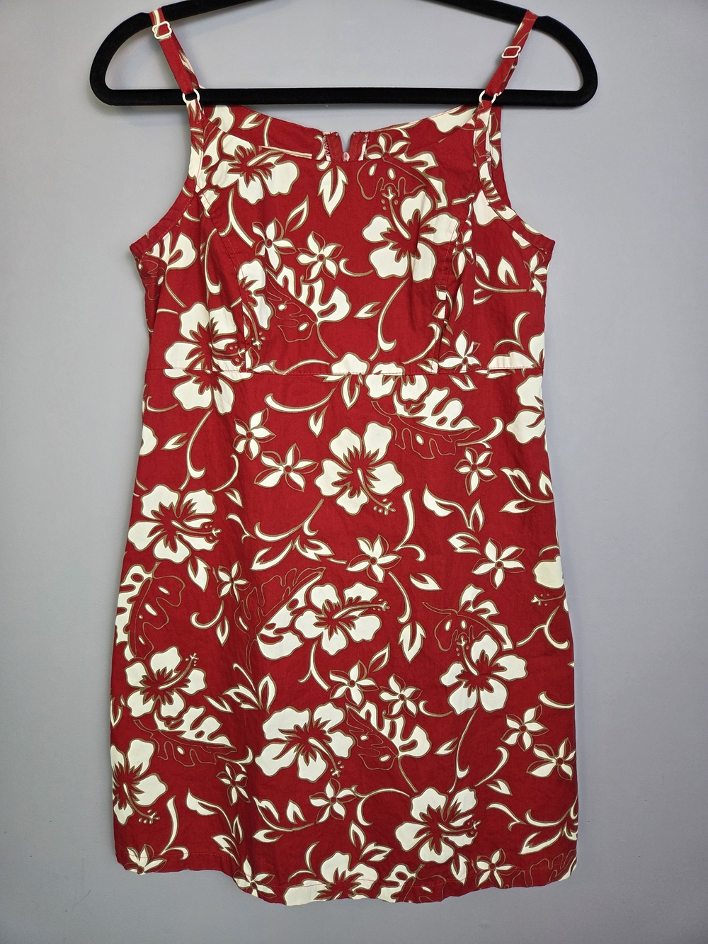 Hilo Hattie Mini Dress Womens Small VTG Hawaiian Hibiscus 100% Cotton USA Made